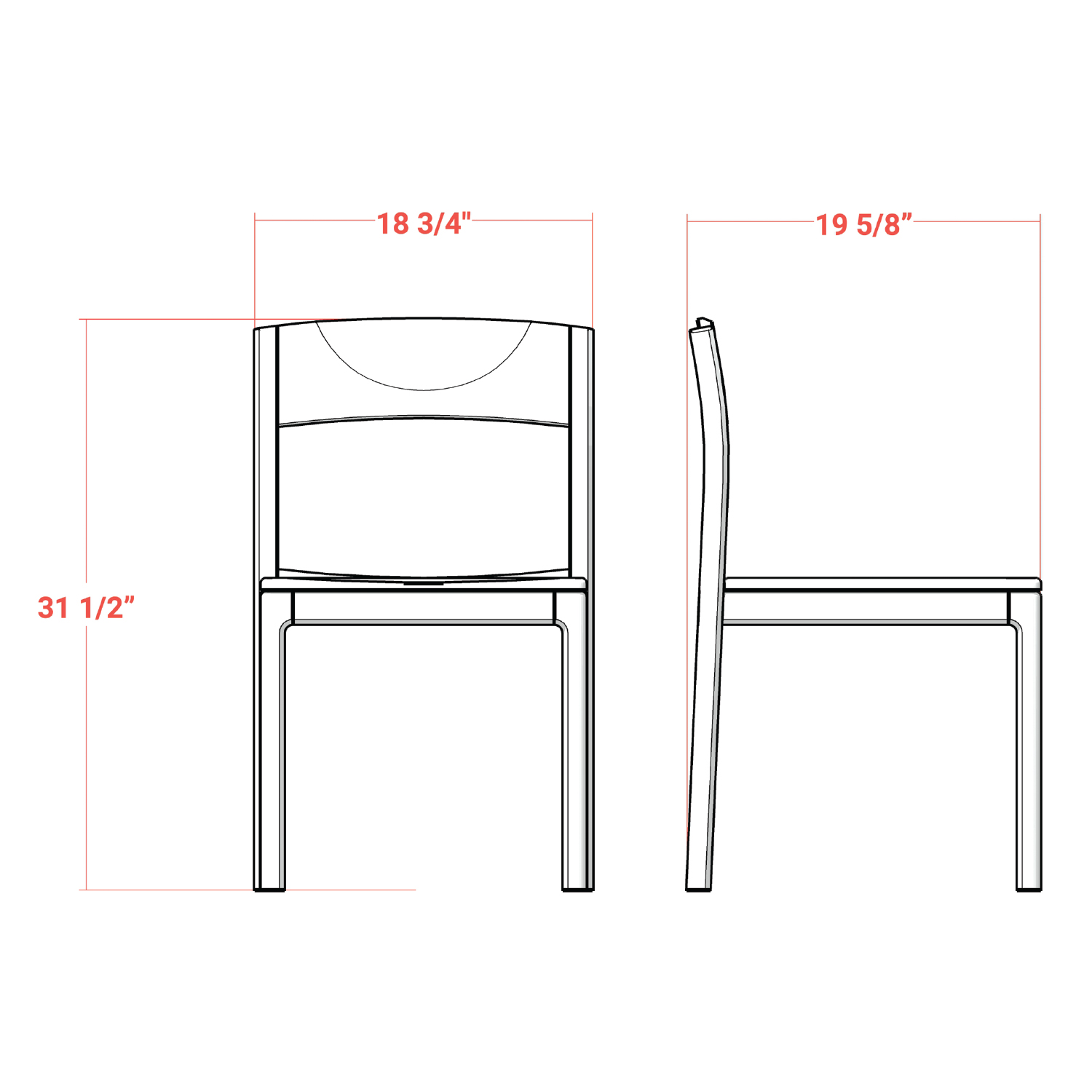 Callo Chair Dimensions